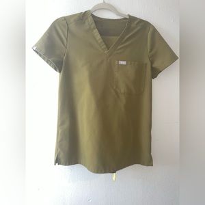 Figs Martini Olive Catarina One-Pocket Scrub Top Zamora Jogger Scrub Set XXSP
